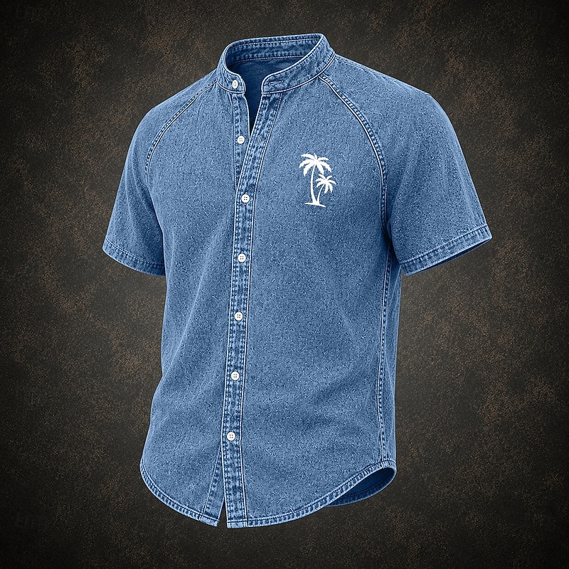 SoftFade Men's Acid Wash Shirt - Garment Dyed Vintage Casual