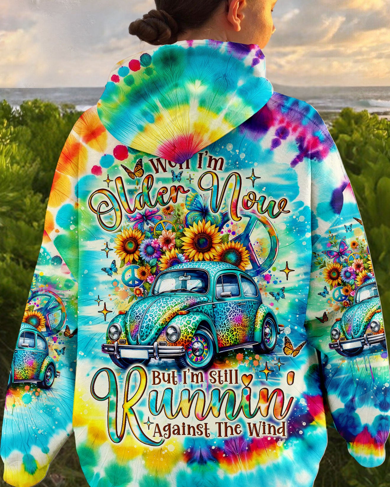 RUNNING AGAINST THE WIND TIE DYE LEOPARD ALL OVER PRINT - TLNO2601241