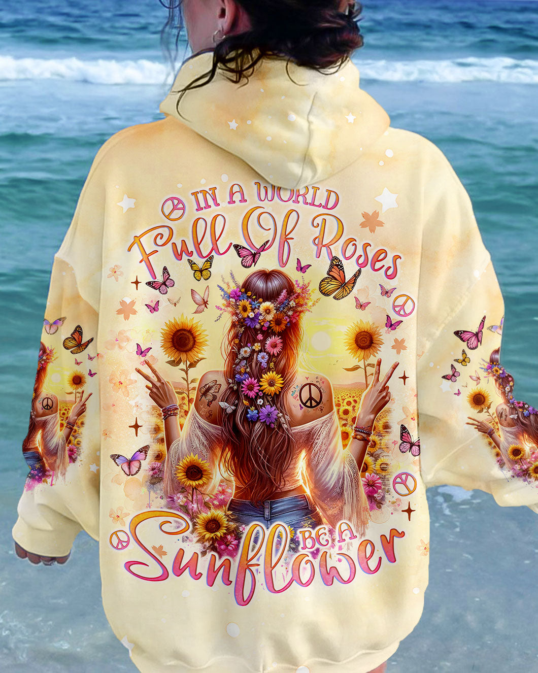 BE A SUNFLOWER ALL OVER PRINT - TLNO0812231