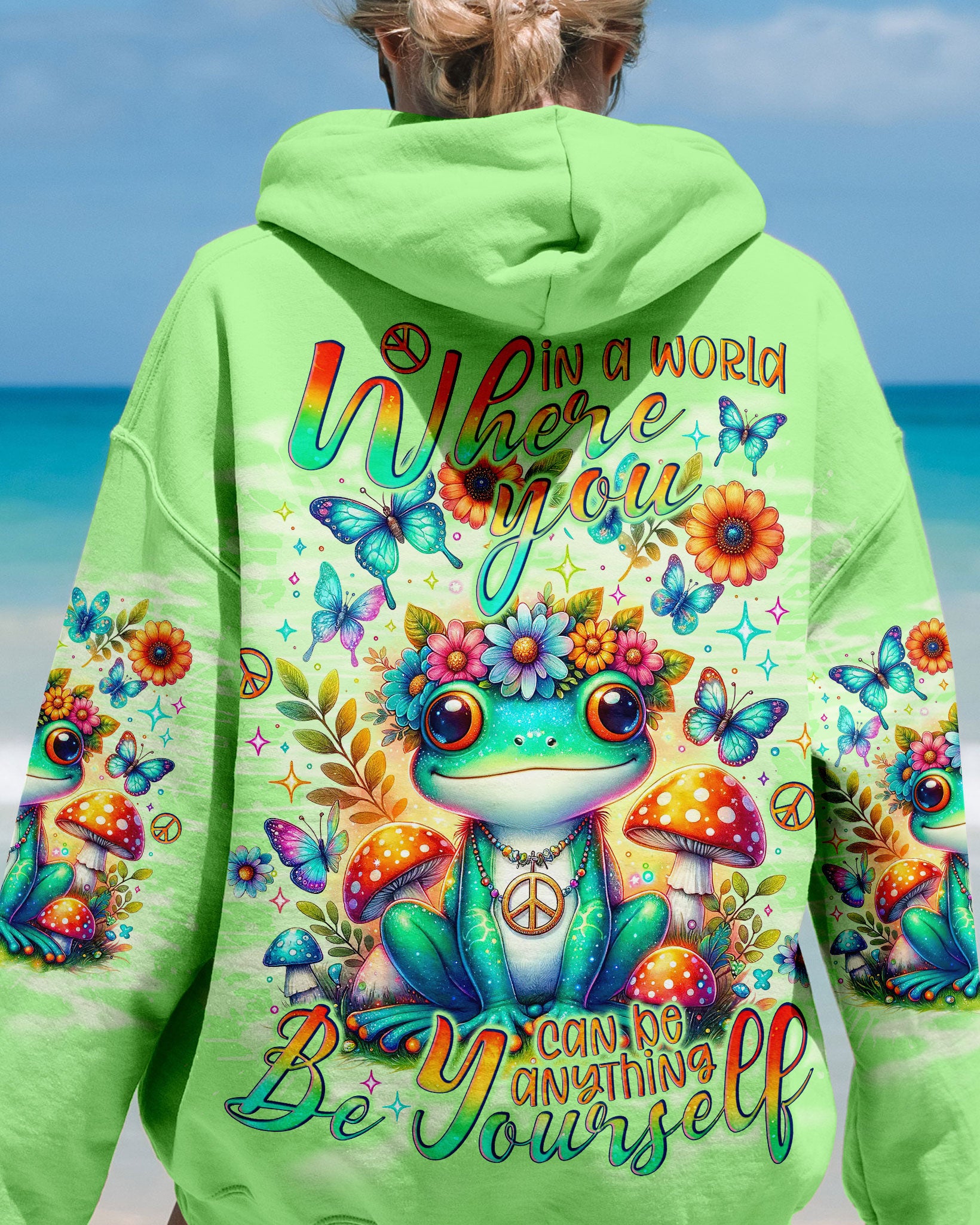 BE YOURSELF FROG ALL OVER PRINT - TLNO1602241
