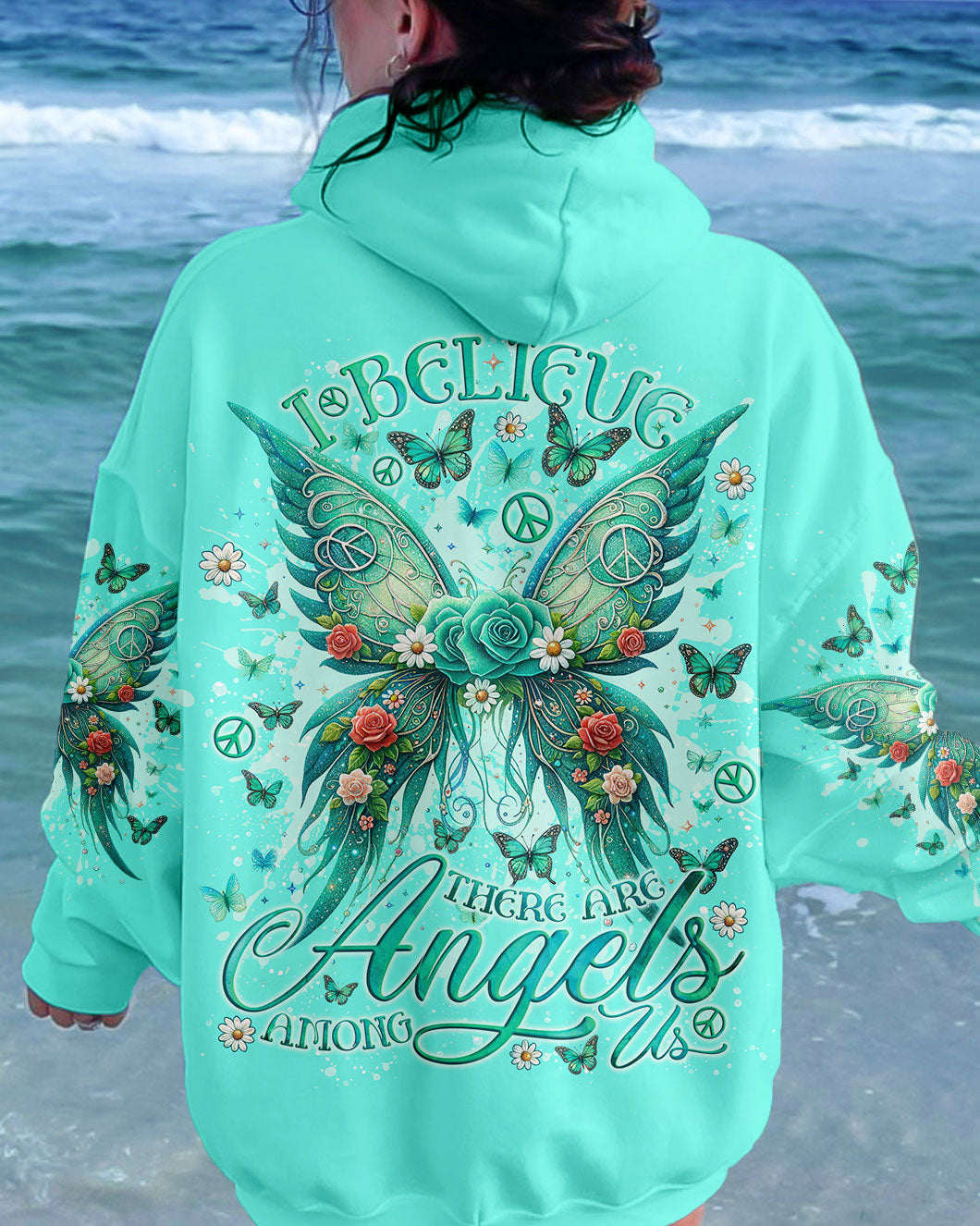 I BELIEVE THERE ARE ANGELS AMONG US WINGS ALL OVER PRINT - TLNO1812231