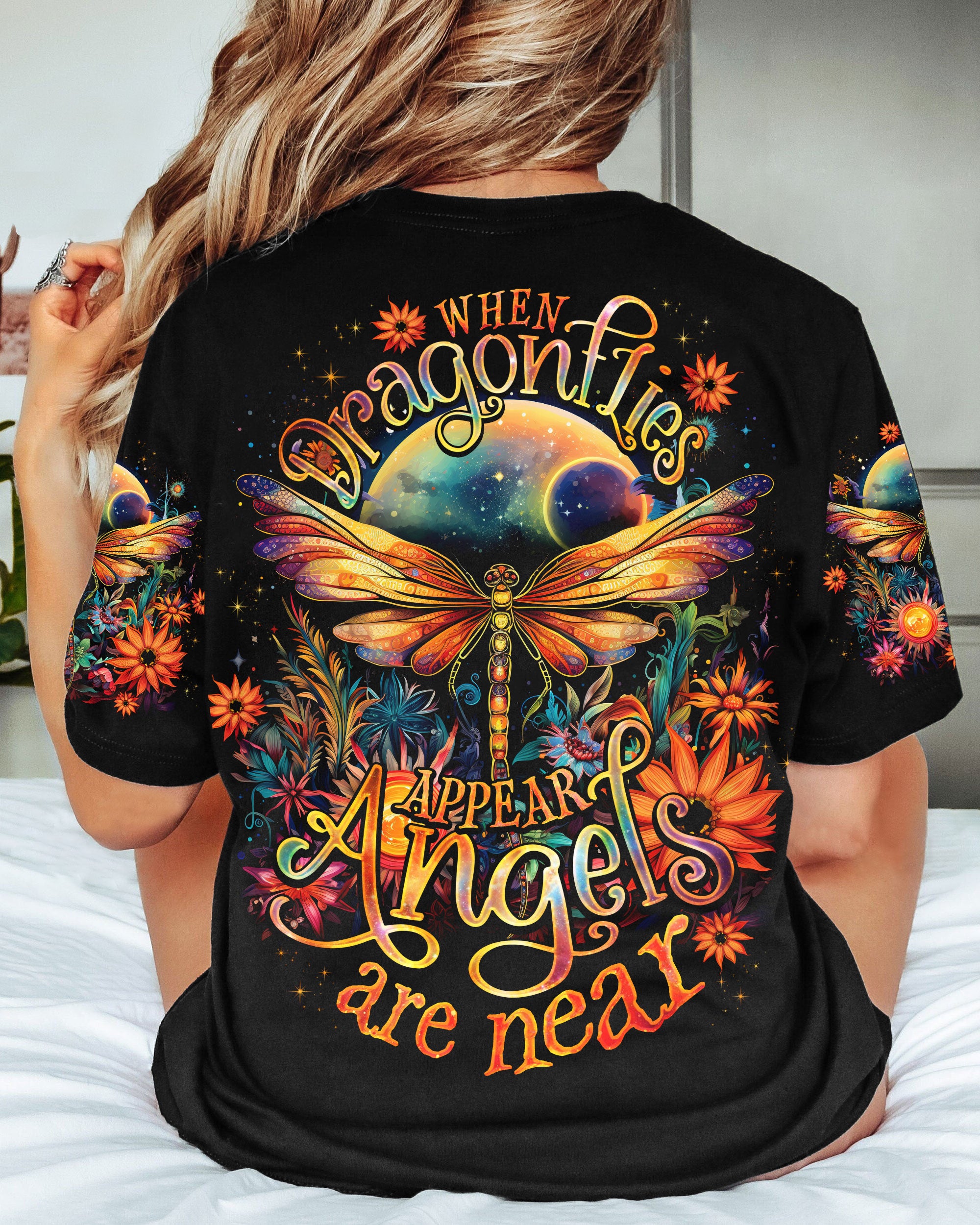 WHEN DRAGONFLIES APPEAR ALL OVER PRINT - TLNO2707232