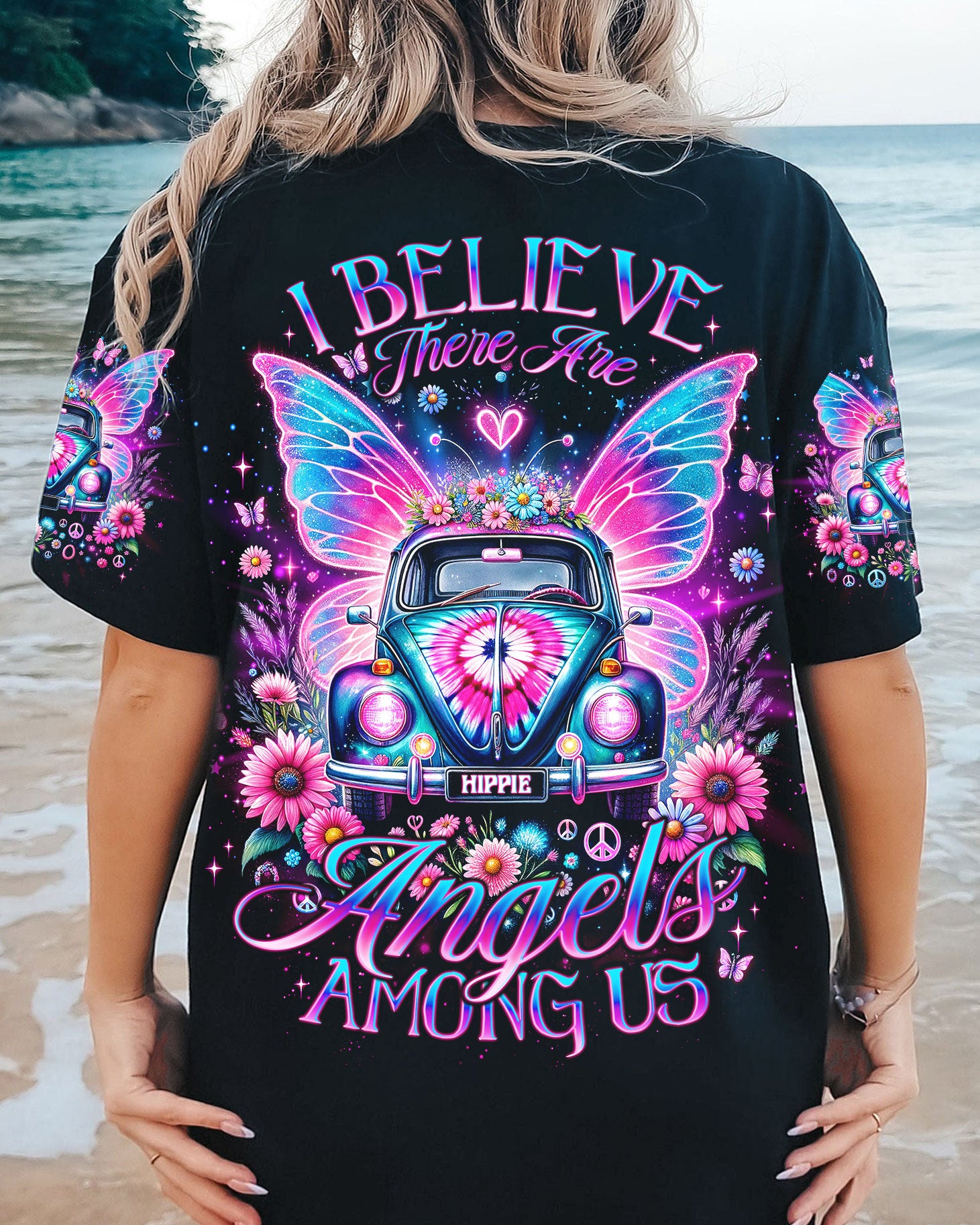 I BELIEVE THERE ARE ANGELS AMONG US CAR WINGS ALL OVER PRINT - TLNO2012231