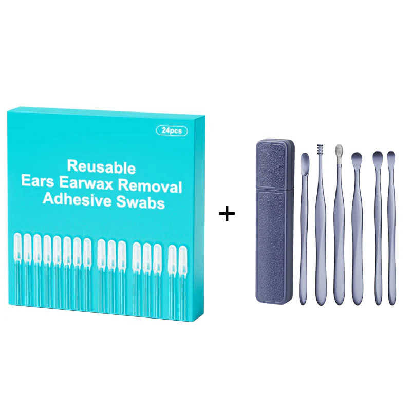 🔥Buy 1 Get 2 Free!!! 🔥Reusable Earwax Removal Adhesive Swabs👂🏻