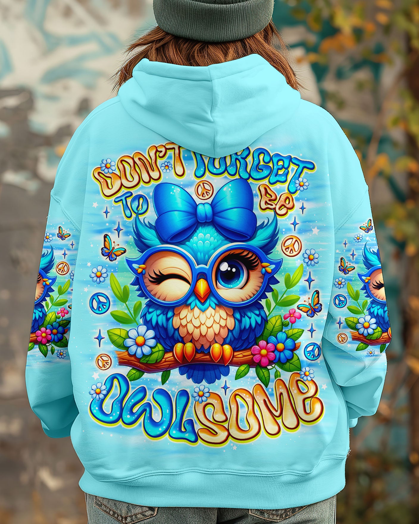 DON'T FORGET TO BE OWLSOME ALL OVER PRINT - TLNO1107251