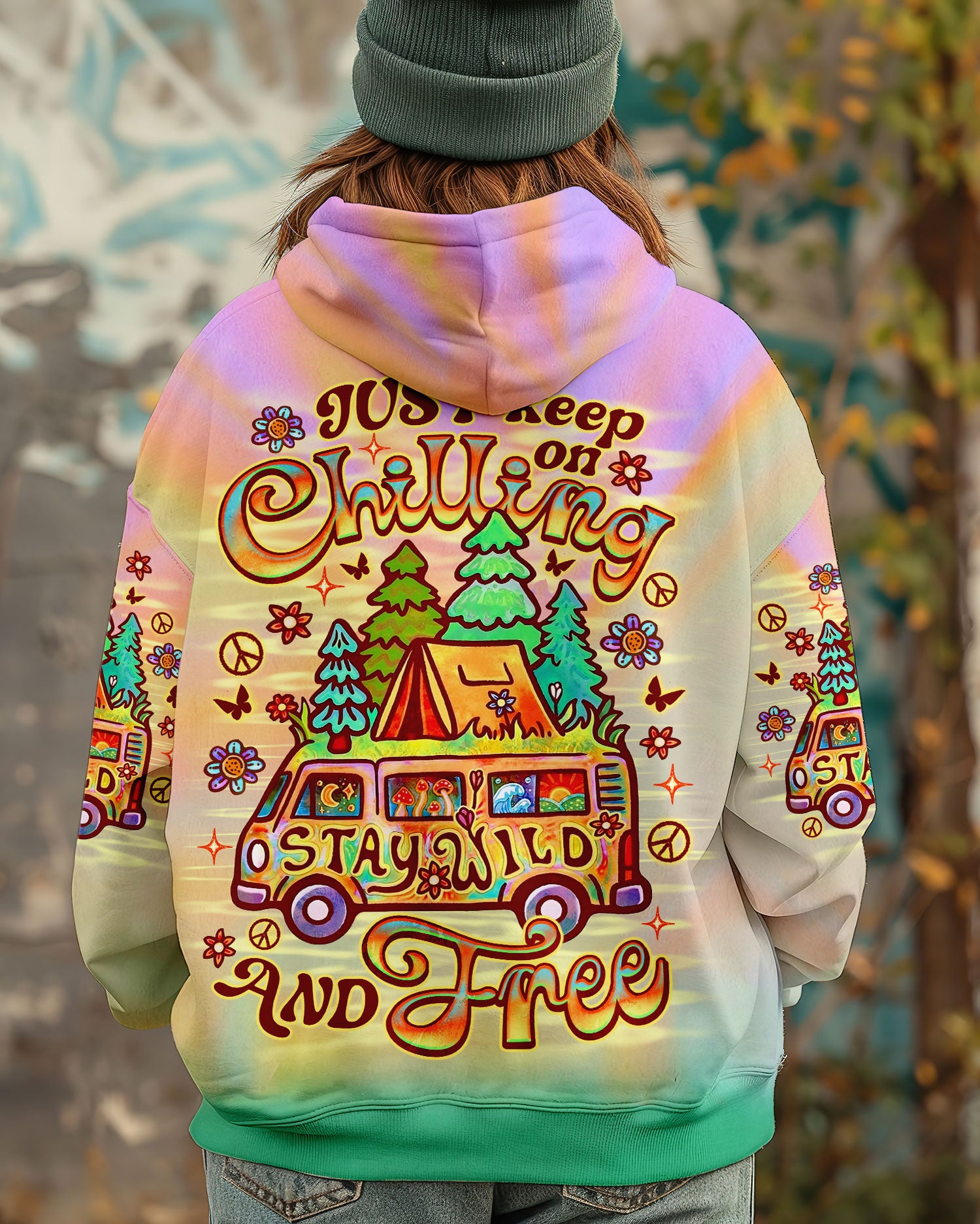 JUST KEEP ON CHILLING STAY WILD AND FREE BUS ALL OVER PRINT - TLNO1402251