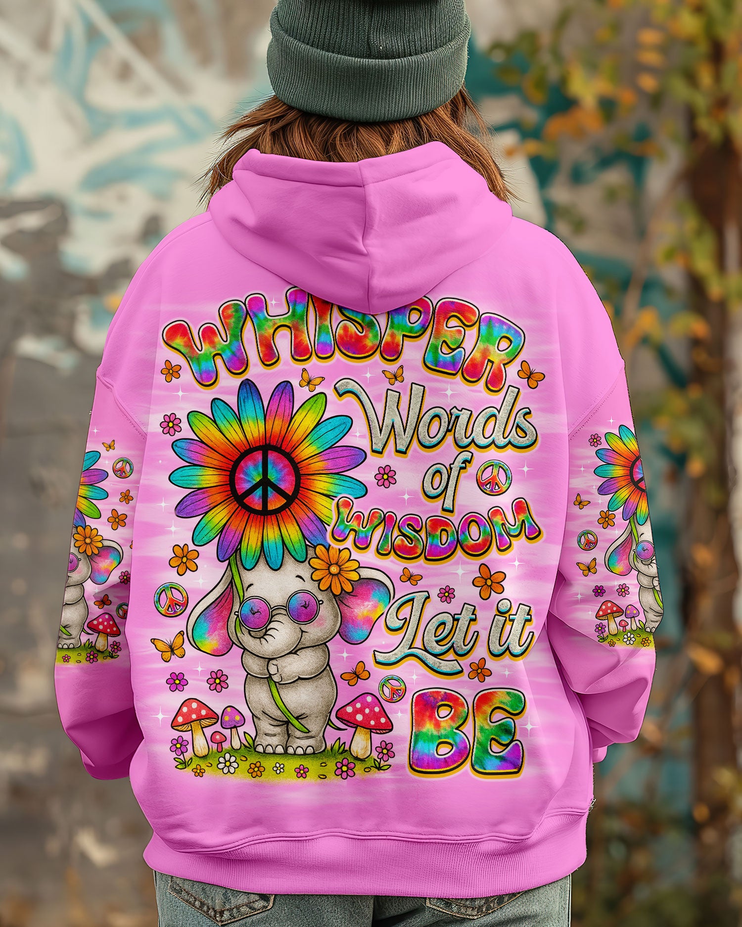 WHISPER WORDS OF WISDOM LET IT BE ELEPHANT ALL OVER PRINT  - TLNO1508251