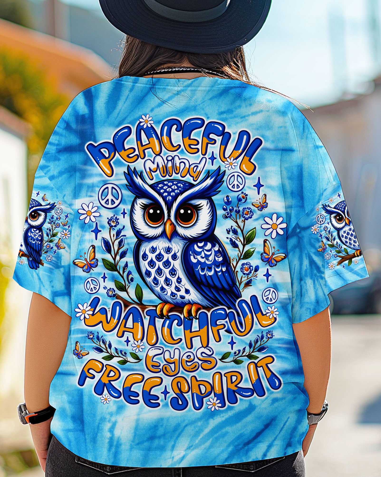 PEACEFUL MIND OWL ALL OVER PRINT - TLNO1007252