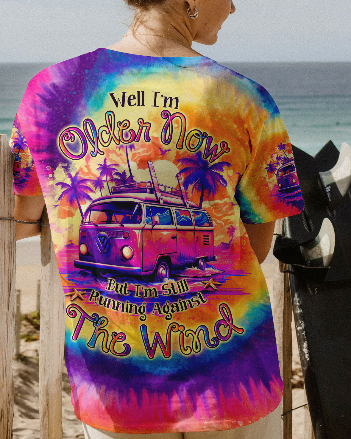 RUNNING AGAINST THE WIND TIE DYE BEACH ALL OVER PRINT - TLNO1606231