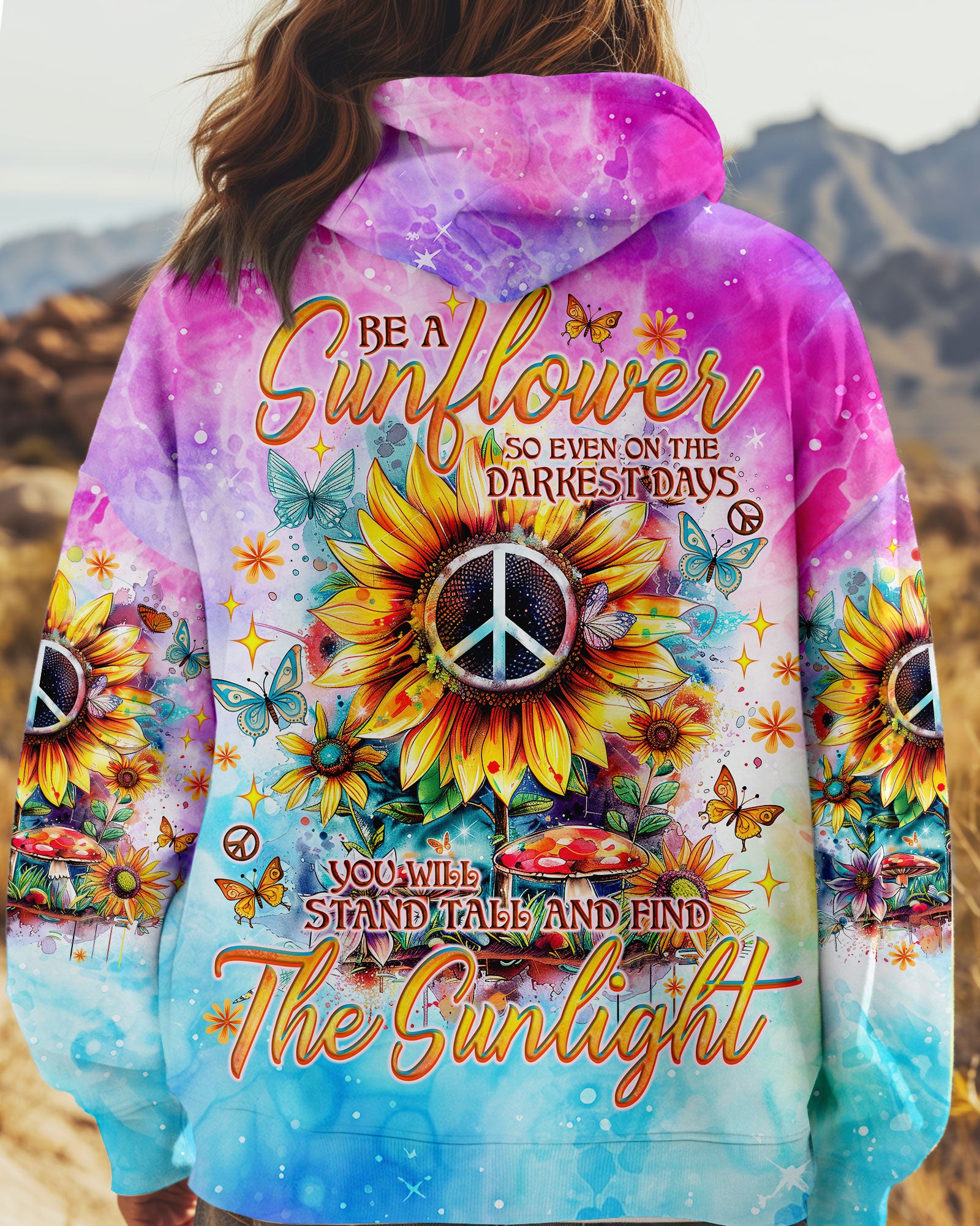 BE A SUNFLOWER ALL OVER PRINT - TLNO1208244