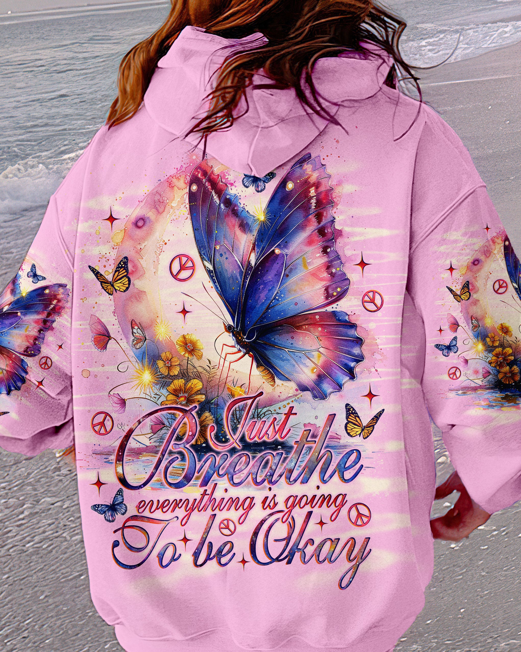 JUST BREATHE BUTTERFLY ALL OVER PRINT - TLNO2703244