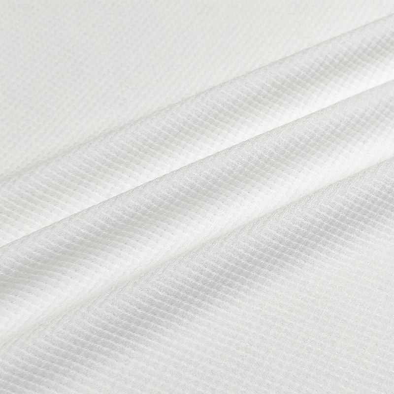 Men's Ombre Waffle Polo Shirt - 3D Print Breathable Mesh