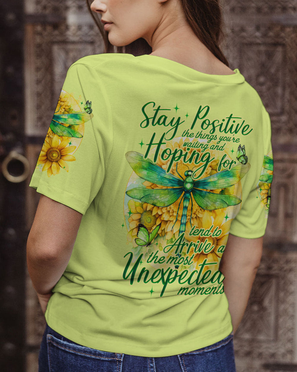 STAY POSITIVE DRAGONFLY ALL OVER PRINT - TYQY1410233