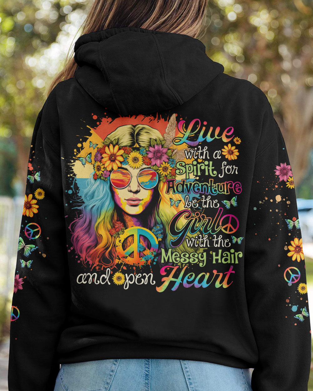 LIVE WITH A SPIRIT TIE DYE ALL OVER PRINT - NO0302231