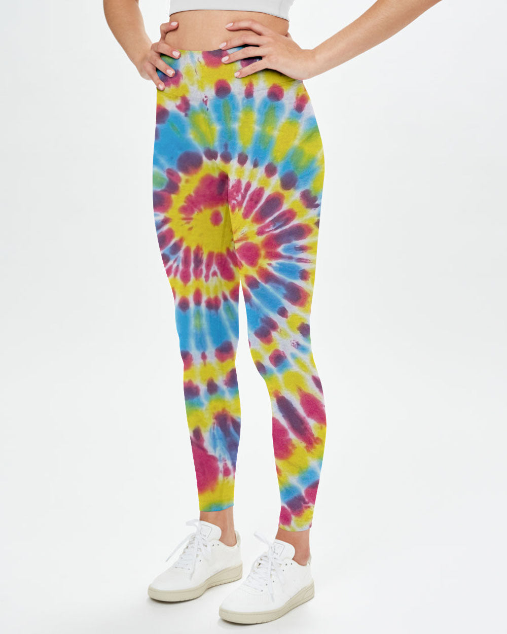 HIPPIE PEACE LOVE FLOWERS TIE DYE ALL OVER PRINT - TY31012313