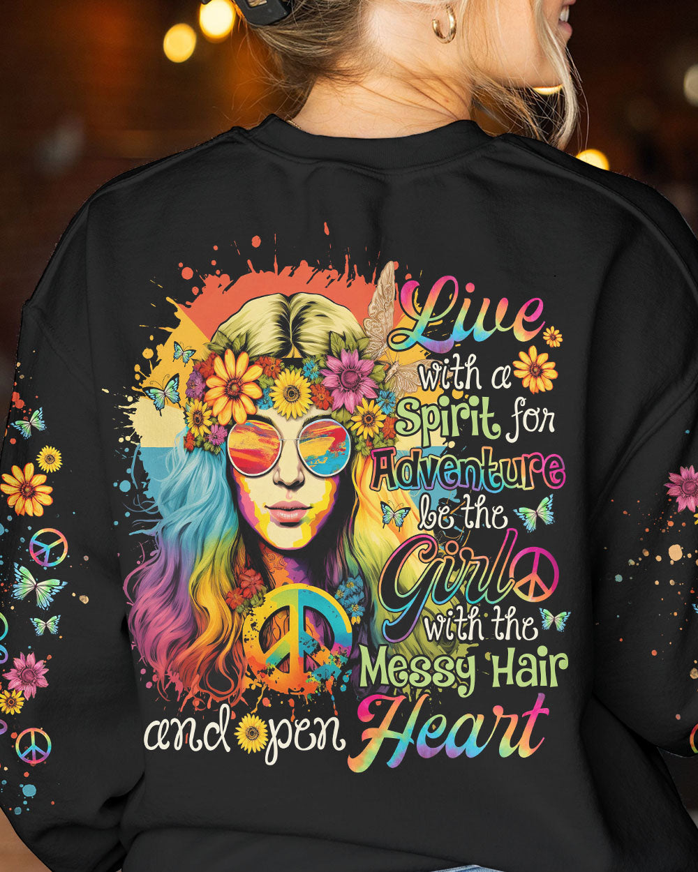 LIVE WITH A SPIRIT TIE DYE ALL OVER PRINT - NO0302231