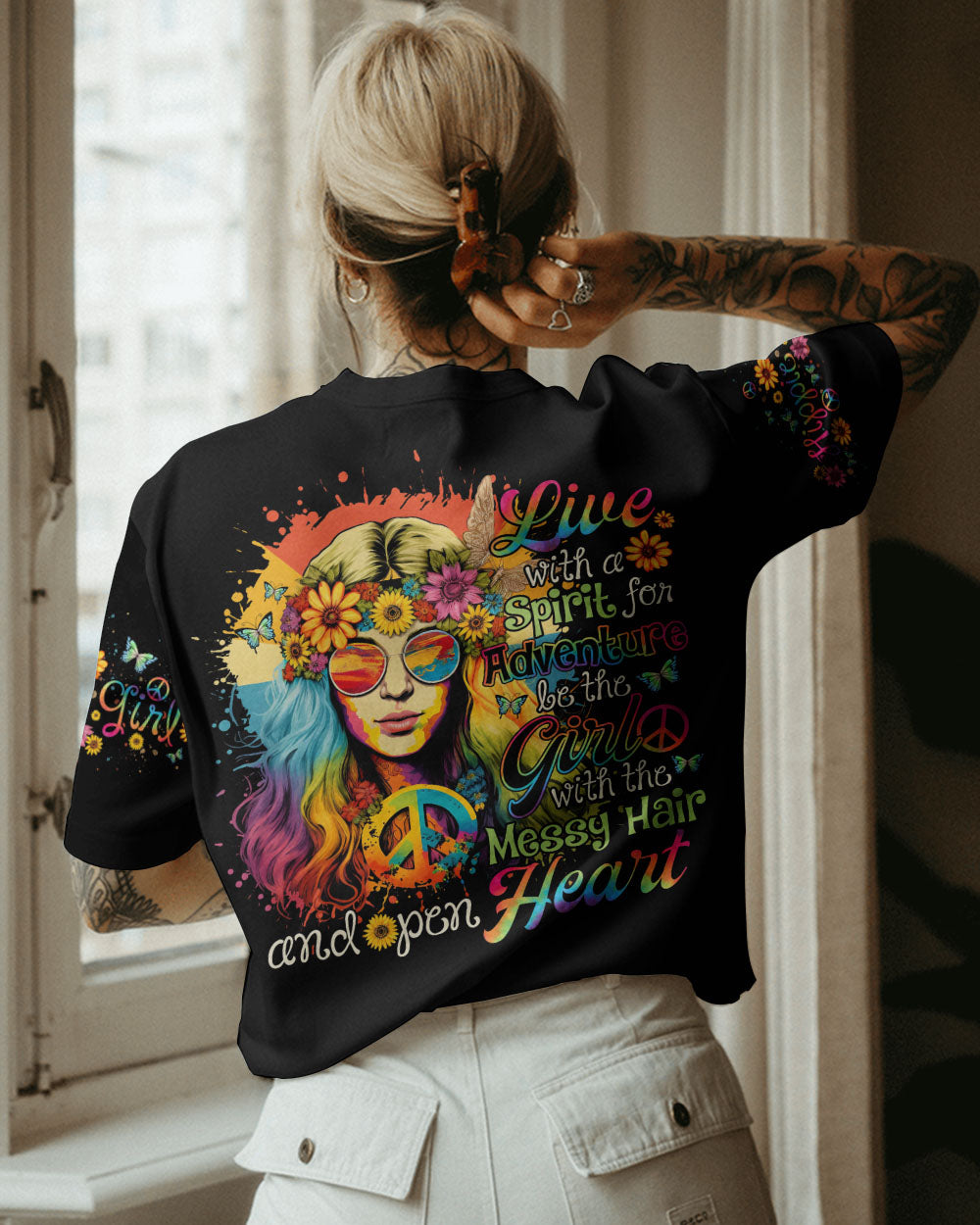 LIVE WITH A SPIRIT TIE DYE ALL OVER PRINT - NO0302231