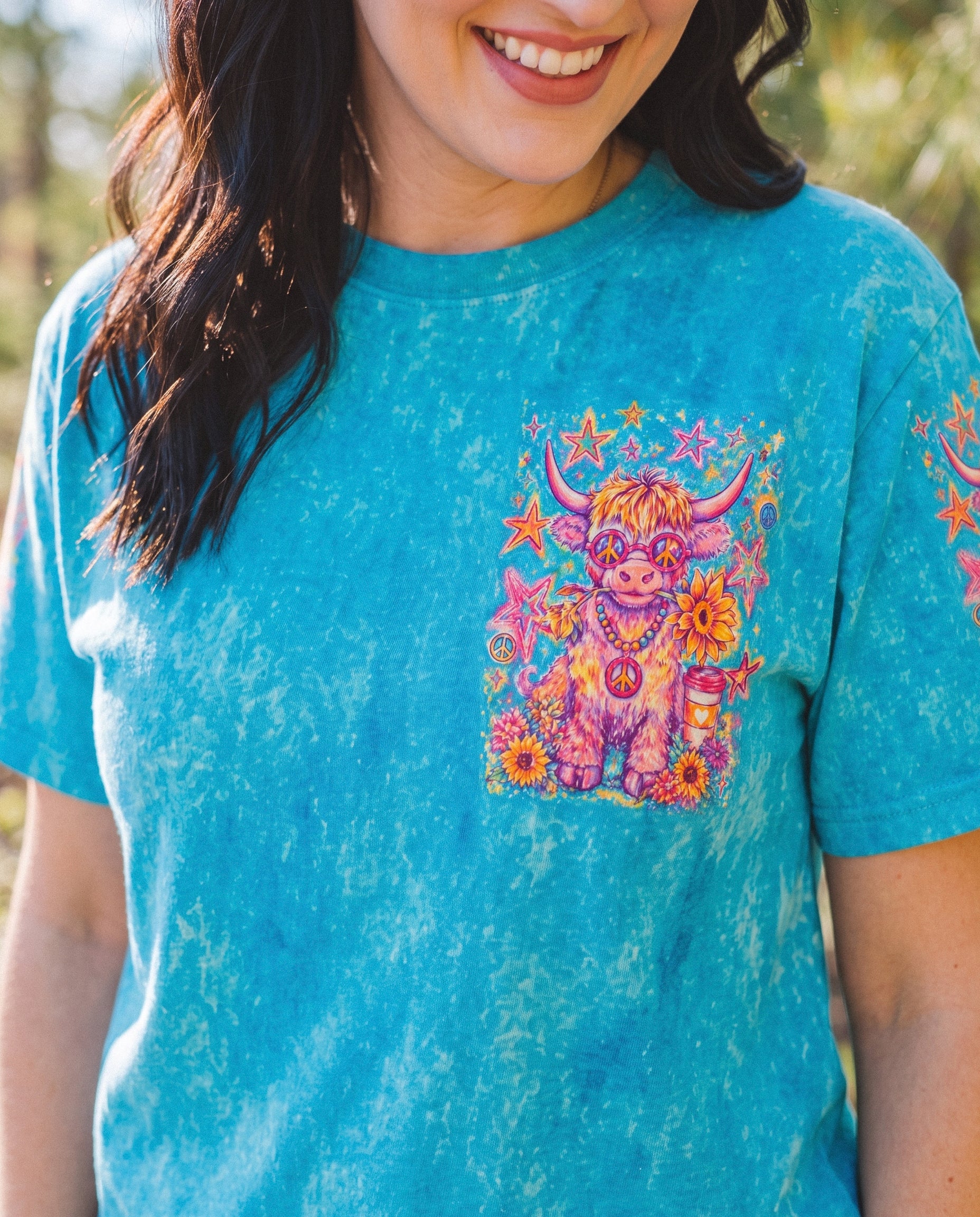 NOT TODAY HEIFER HIGHLAND COW PEACE ALL OVER PRINT - KMTM1507263