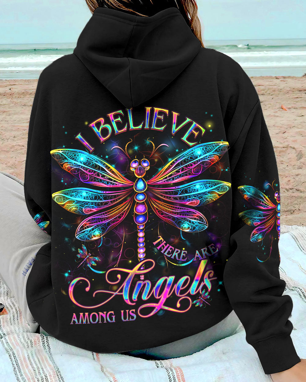 I BELIEVE THERE ARE ANGELS AMONG US ALL OVER PRINT - YHDU2906231