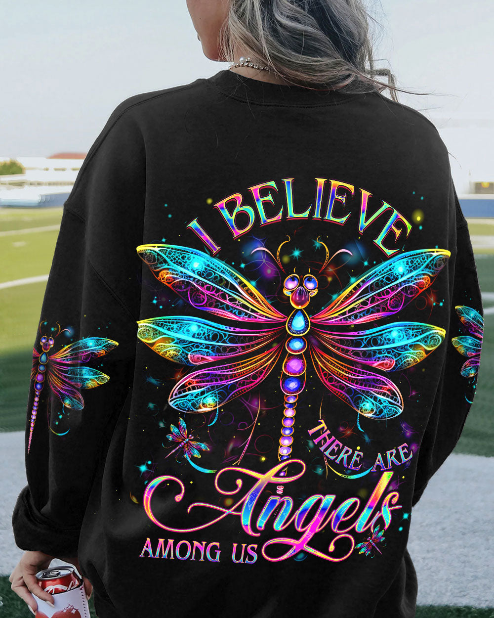 I BELIEVE THERE ARE ANGELS AMONG US ALL OVER PRINT - YHDU2906231