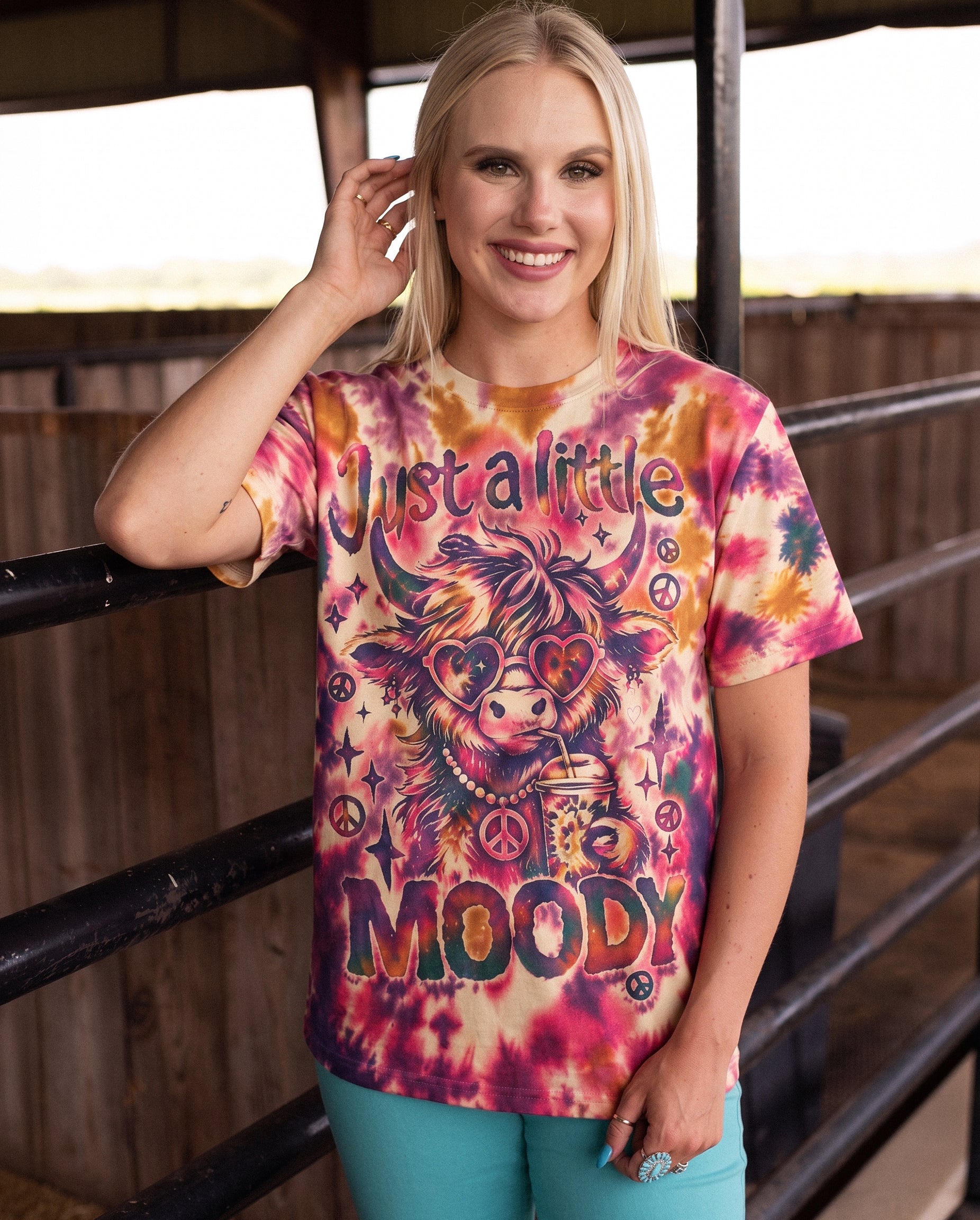 JUST A LITTLE MOODY HIGHLAND COW ALL OVER PRINT - KMTM1507262