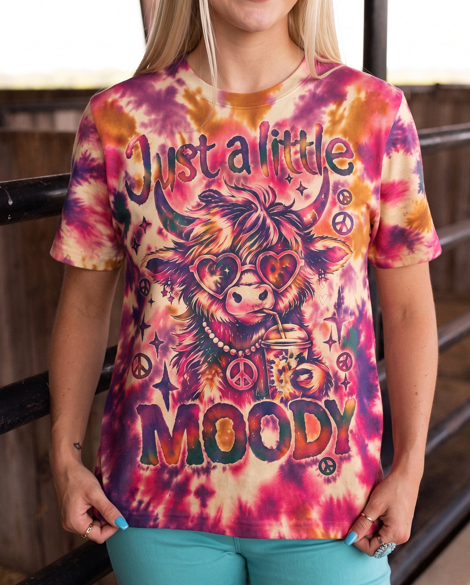 JUST A LITTLE MOODY HIGHLAND COW ALL OVER PRINT - KMTM1507262