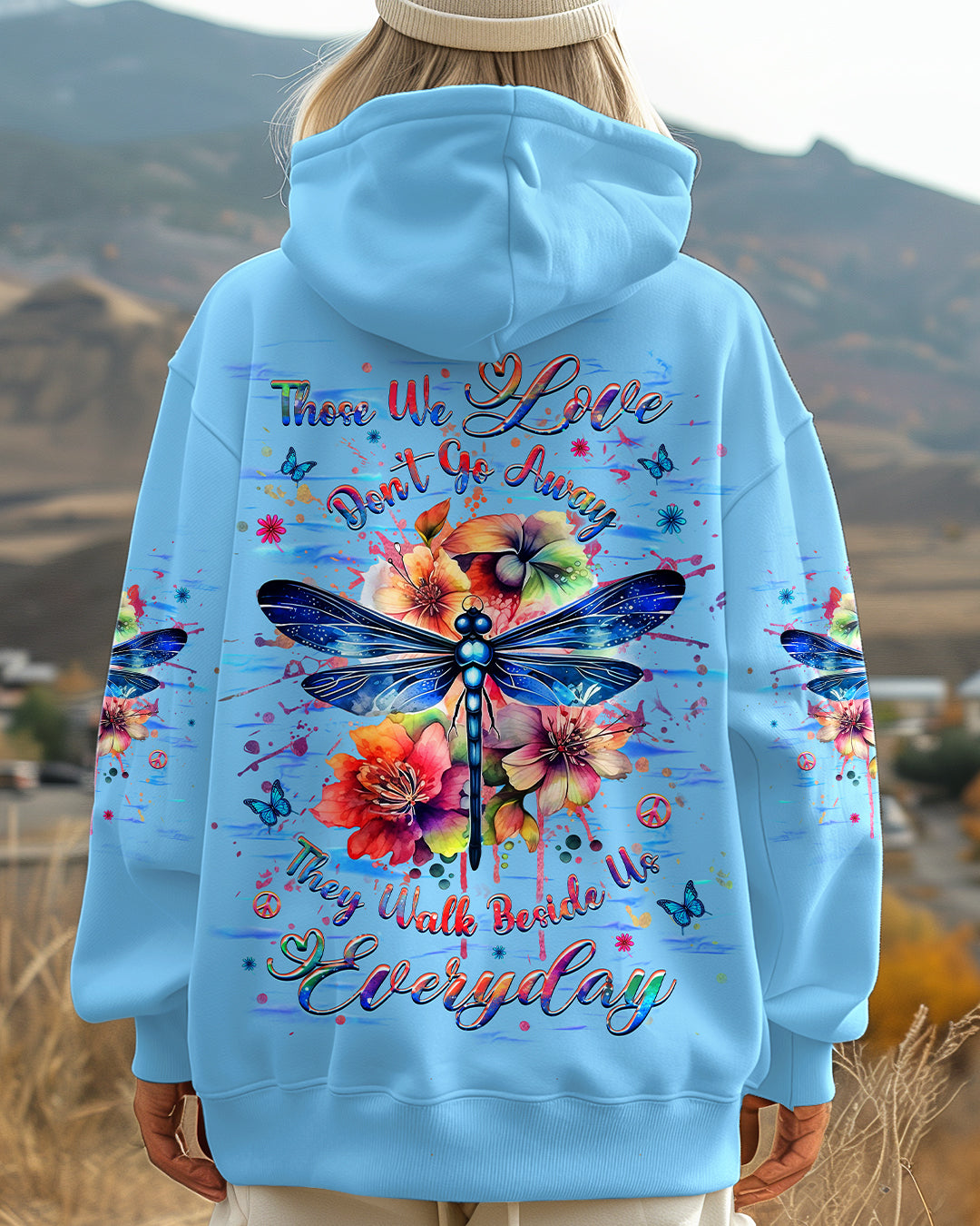 THOSE WE LOVE DON'T GO AWAY DRAGONFLY ALL OVER PRINT - YHHG1102252