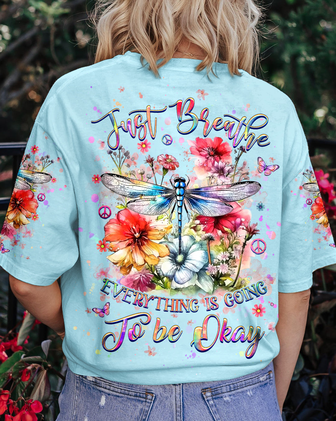 JUST BREATHE DRAGONFLY ALL OVER PRINT - YHHG2708241