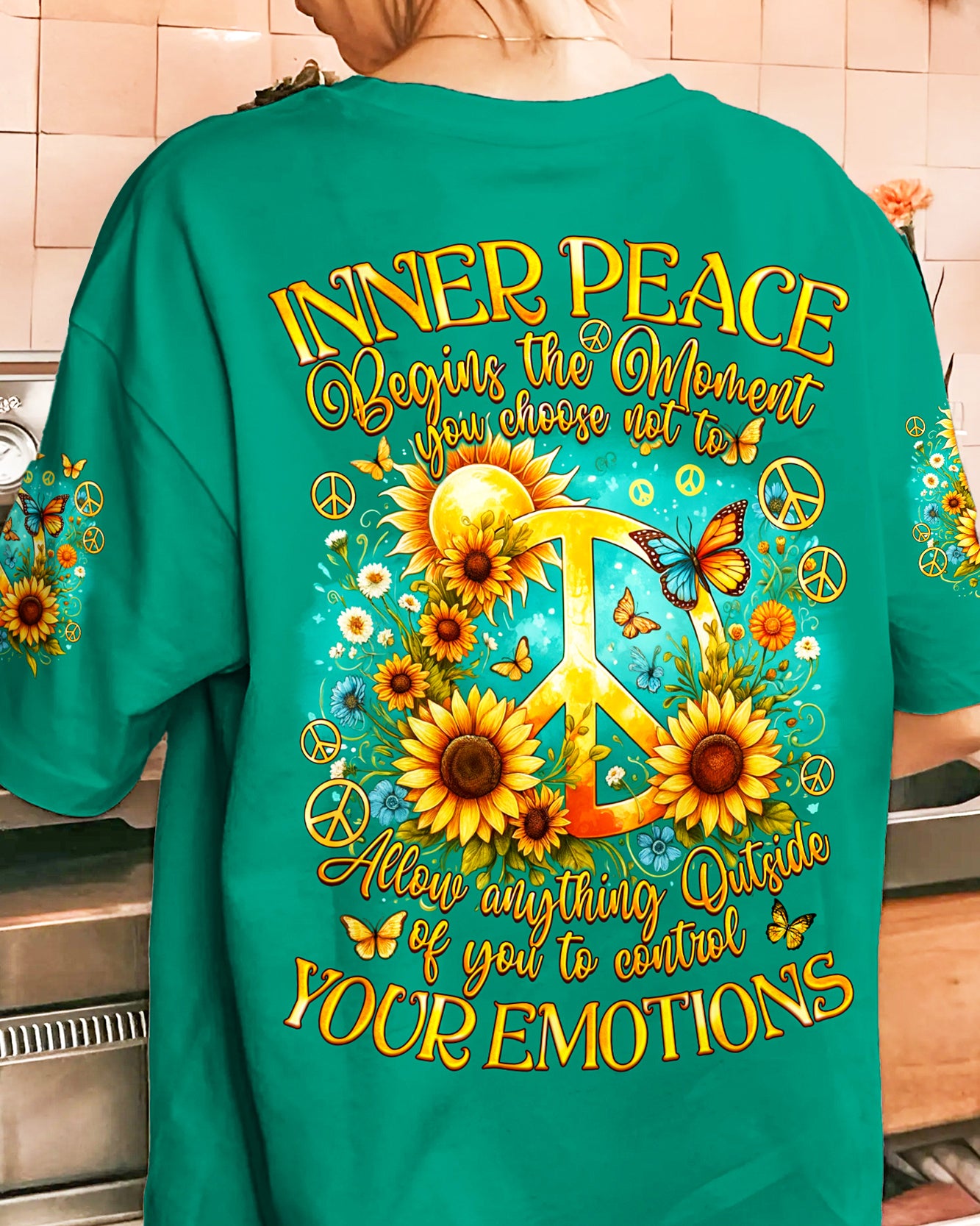 INNER PEACE BEGINS THE MOMENT ALL OVER PRINT - TYQY0606242