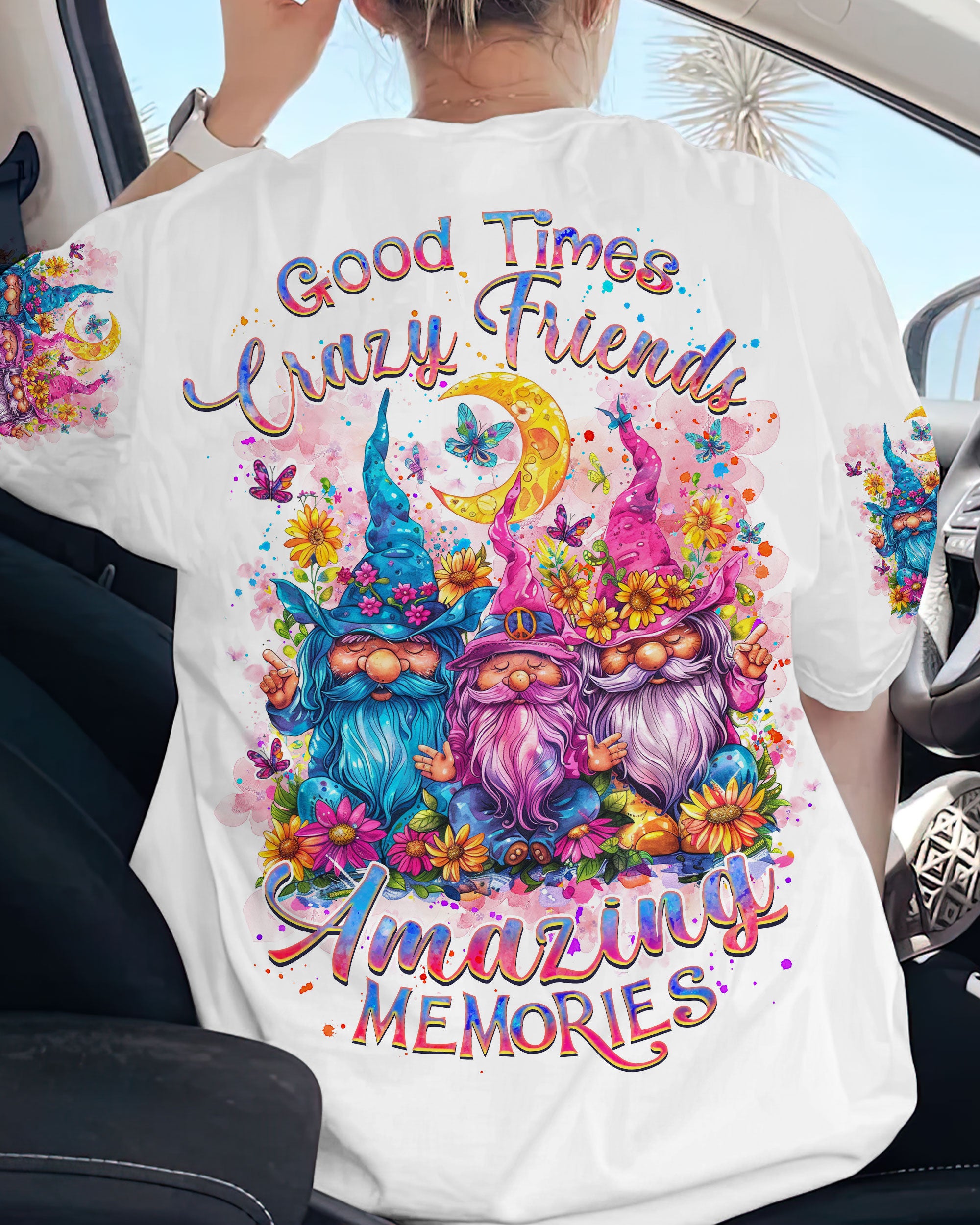 GOOD TIMES CRAZY FRIENDS GNOME ALL OVER PRINT - TLNZ0305244