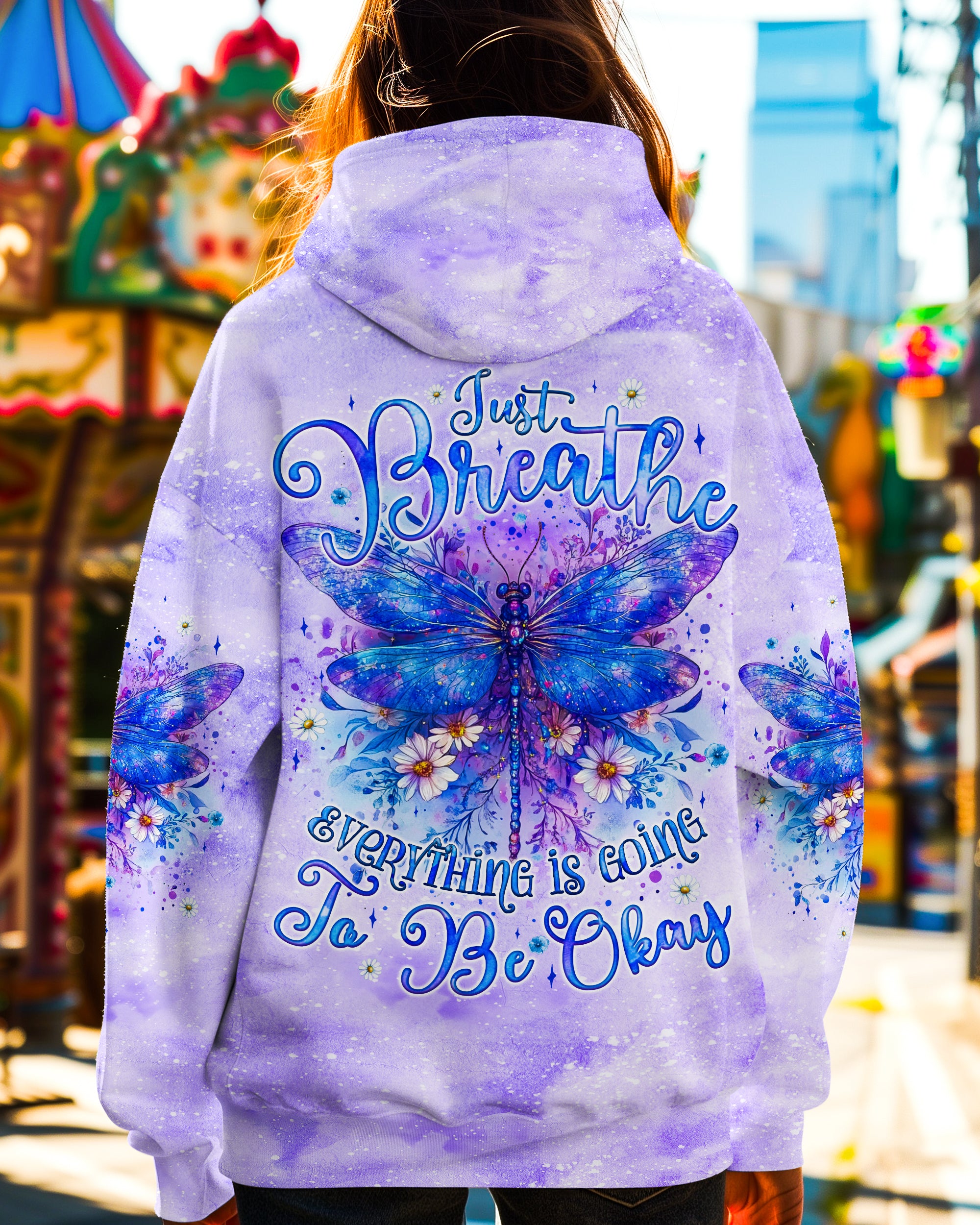 JUST BREATHE DRAGONFLY ALL OVER PRINT - TYQY1709242