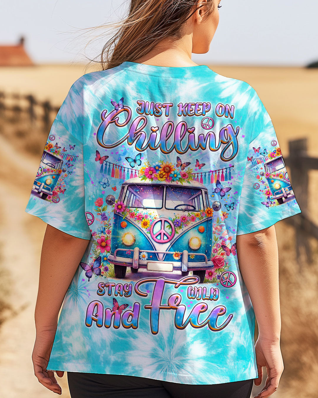 JUST KEEP ON CHILLING STAY WILD AND FREE BUS ALL OVER PRINT - TLNZ1804252