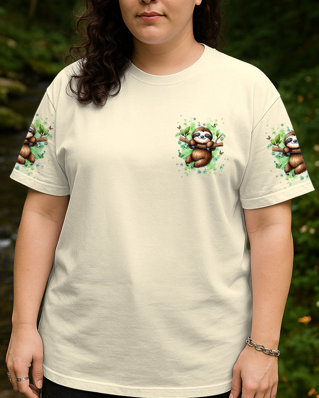 JUST BREATHE SLOTH ALL OVER PRINT - YHDU1507251