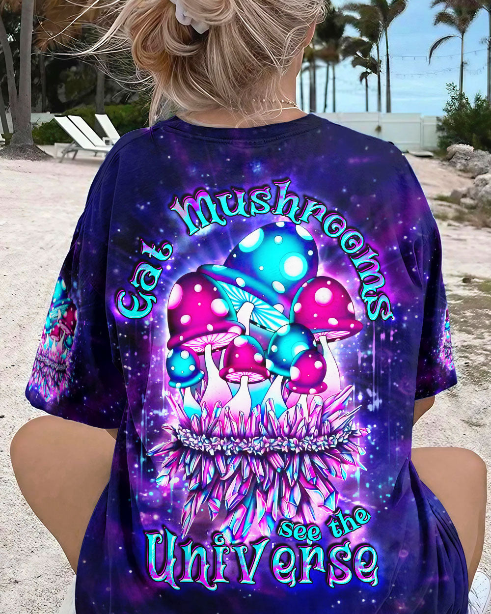 EAT MUSHROOMS SEE THE UNIVERSE ALL OVER PRINT - YHDU2607233