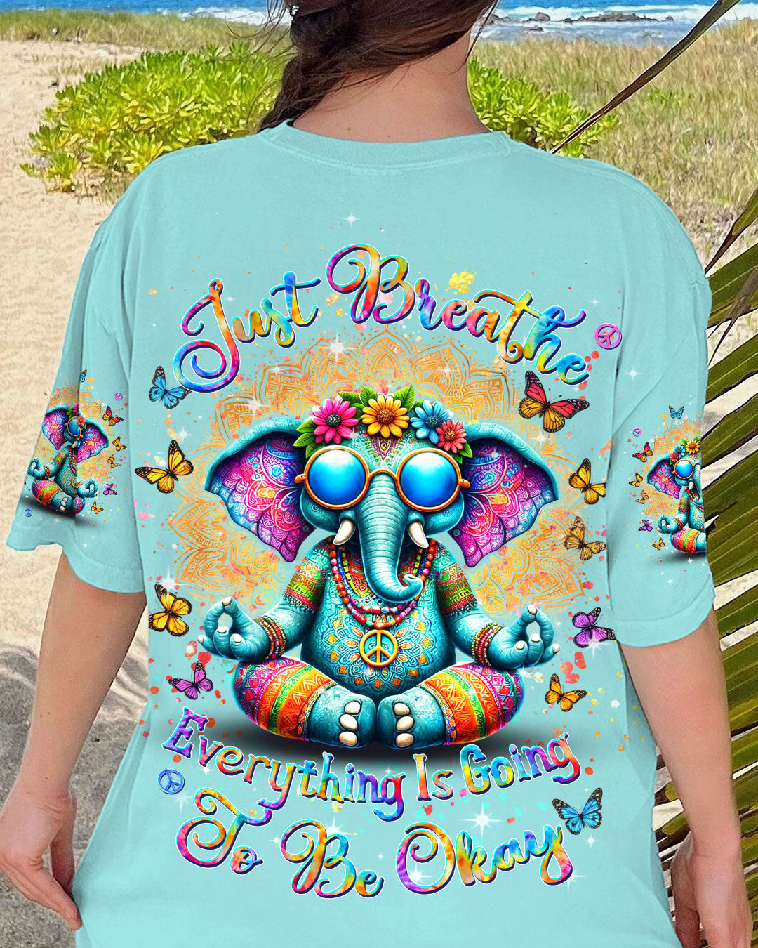 JUST BREATHE ELEPHANT ALL OVER PRINT - YHDU3107241
