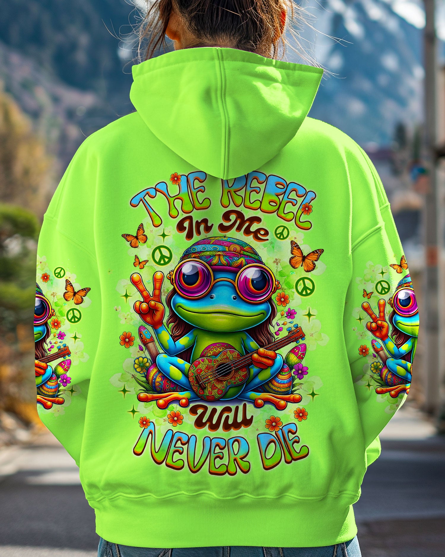 THE REBEL IN ME WILL NEVER DIE FROG ALL OVER PRINT - TLNZ1407253