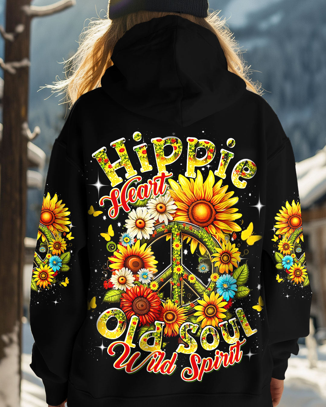 HIPPIE HEART OLD SOUL WILD SPIRIT ALL OVER PRINT - YHDU2002253