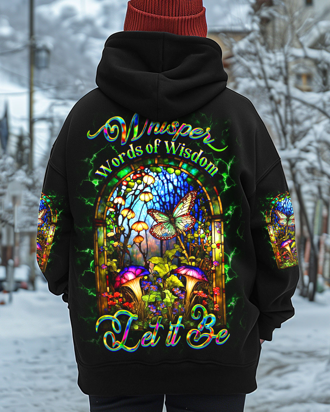 WHISPER WORDS OF WISDOM LET IT BE BUTTERFLY ALL OVER PRINT - YHDU1212242