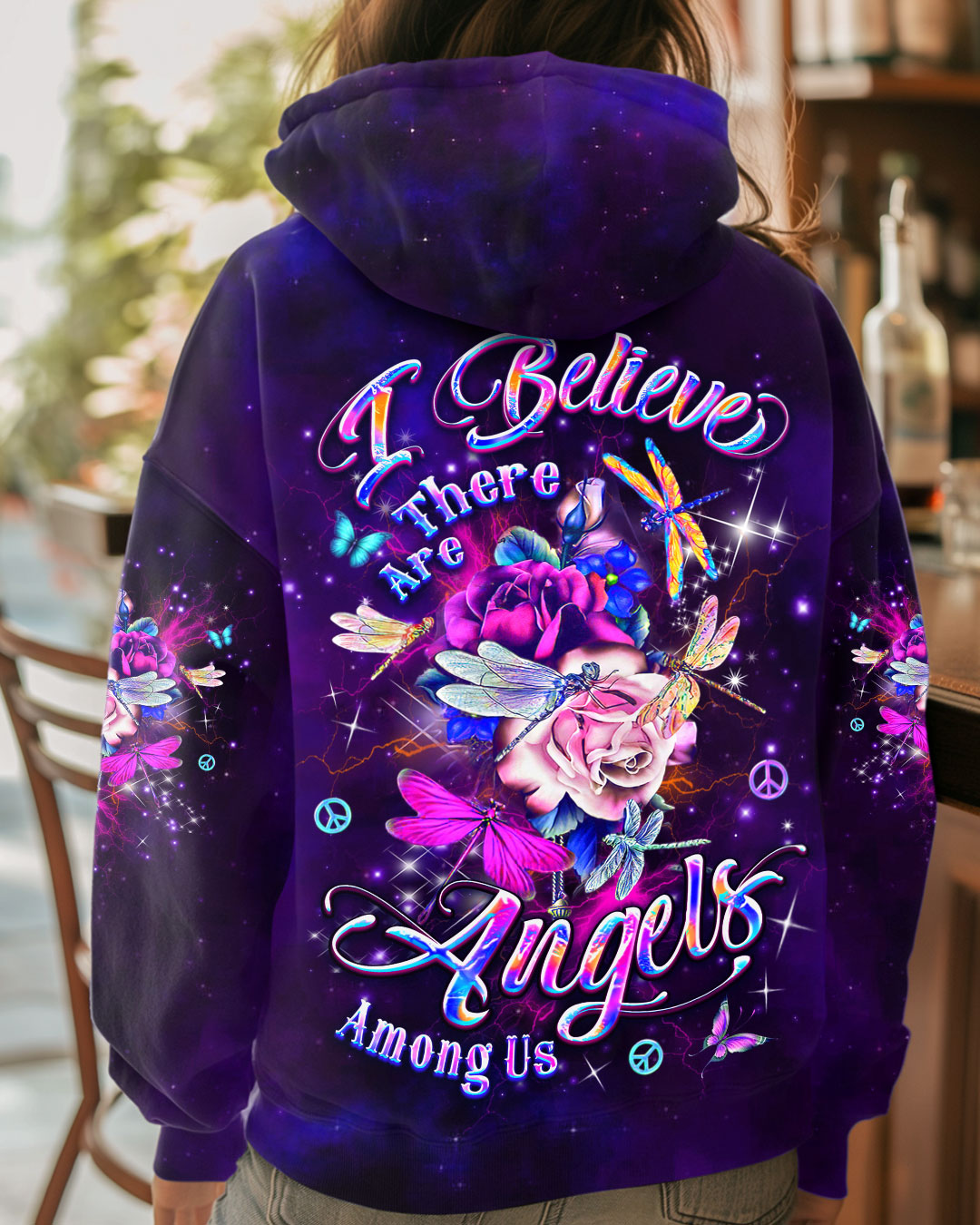 I BELIEVE THERE ARE ANGELS AMONG US ALL OVER PRINT - YHDU2009242