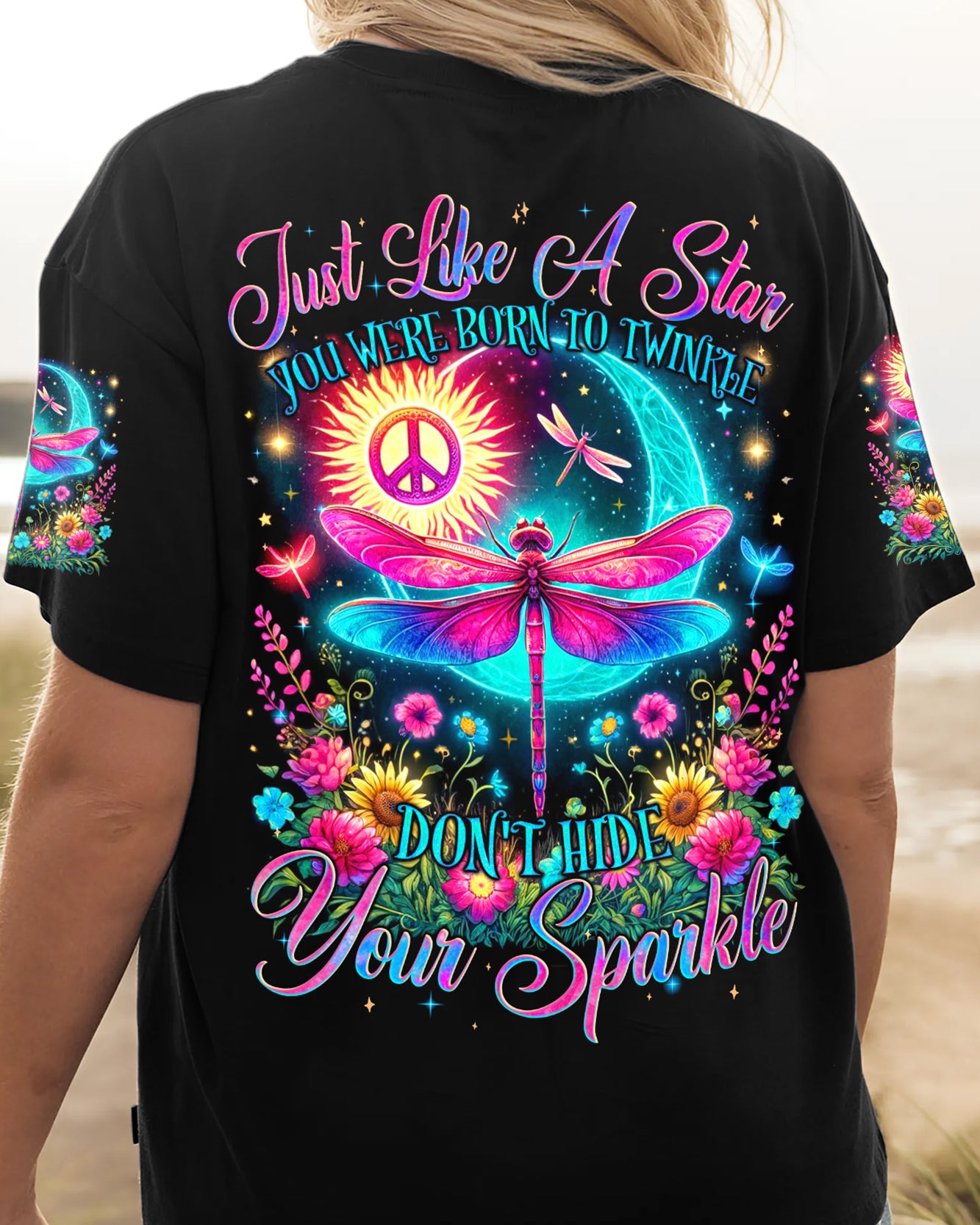 JUST LIKE A STAR YOU WERE BORN TO TWINKLE DRAGONFLY ALL OVER PRINT - TYQY0405245