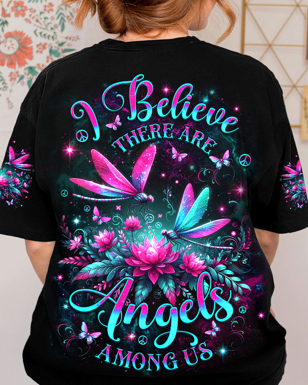 I BELIEVE THERE ARE ANGELS AMONG US ALL OVER PRINT - YHDU2503252