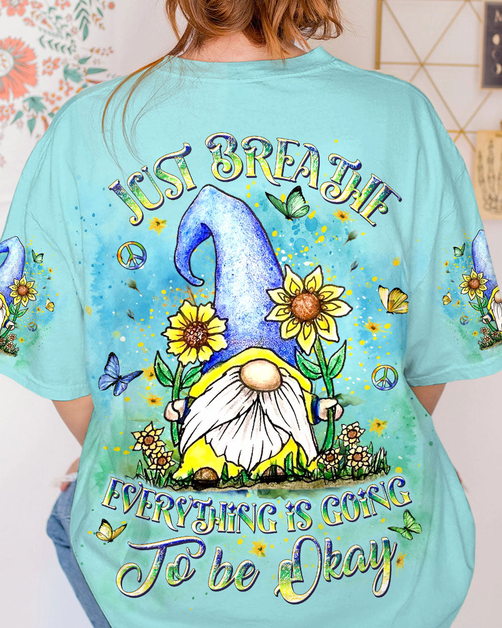 JUST BREATHE GNOME ALL OVER PRINT - YHDU1807242