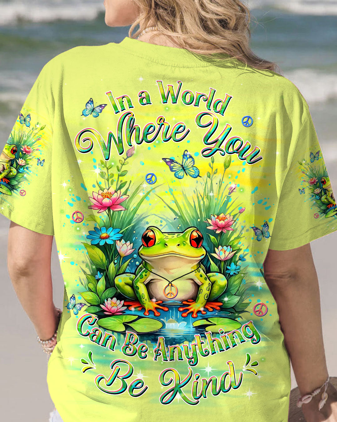 BE KIND FROG ALL OVER PRINT - YHDU2207242