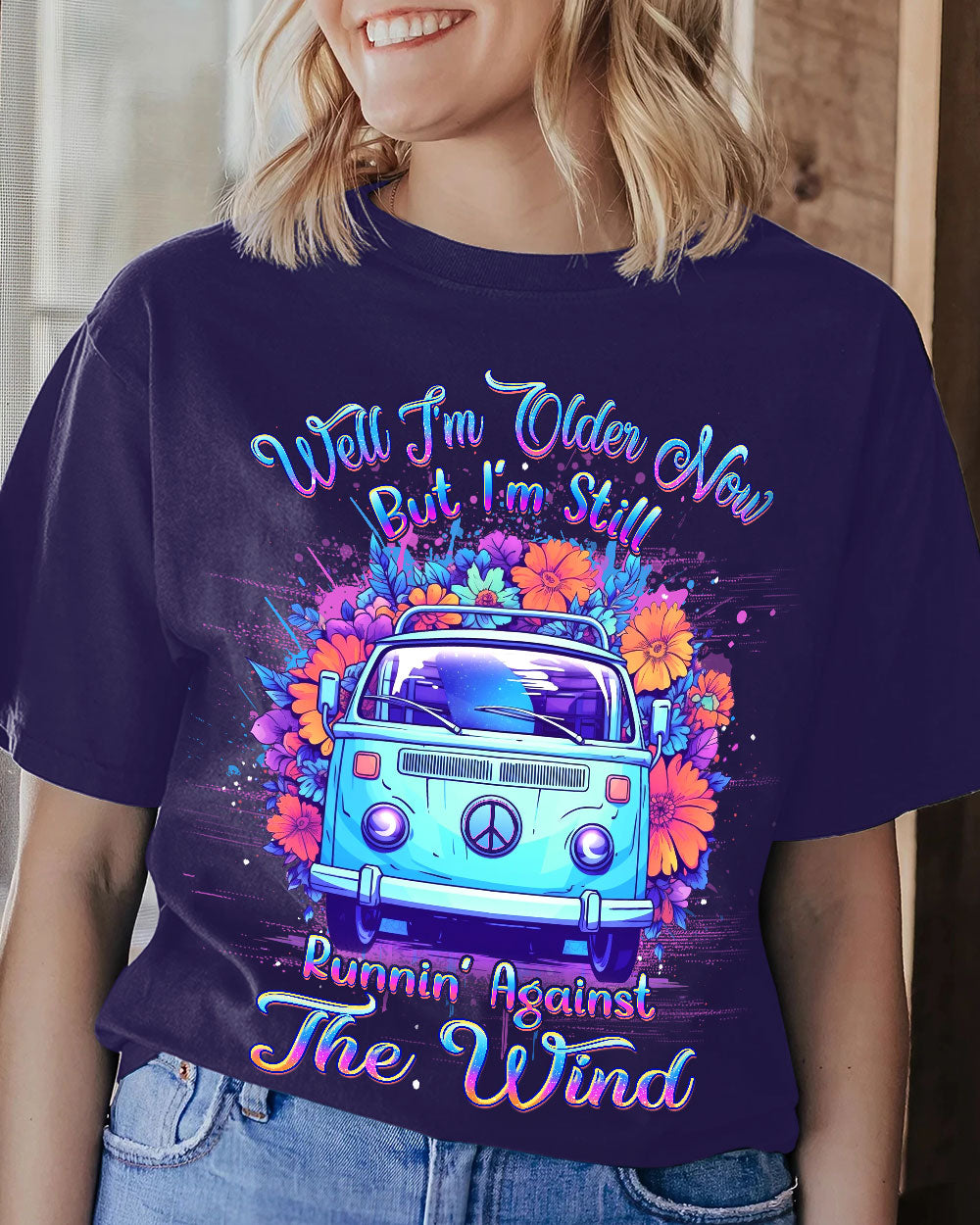 RUNNING AGAINST THE WIND COTTON SHIRT - YHDU2407234