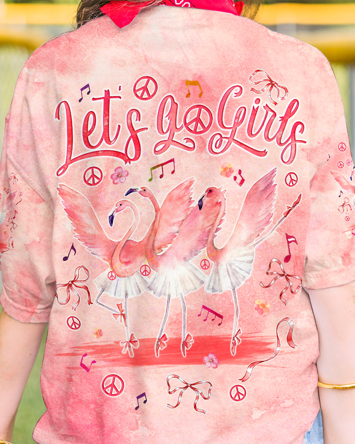 LET'S GO GIRLS BALLET FLAMINGO ALL OVER PRINT - TYQY0904243