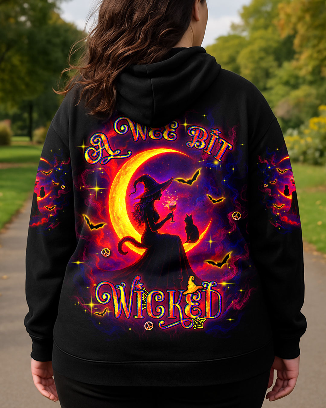 A WEE BIT WICKED HALLOWEEN ALL OVER PRINT - YHDU3006254