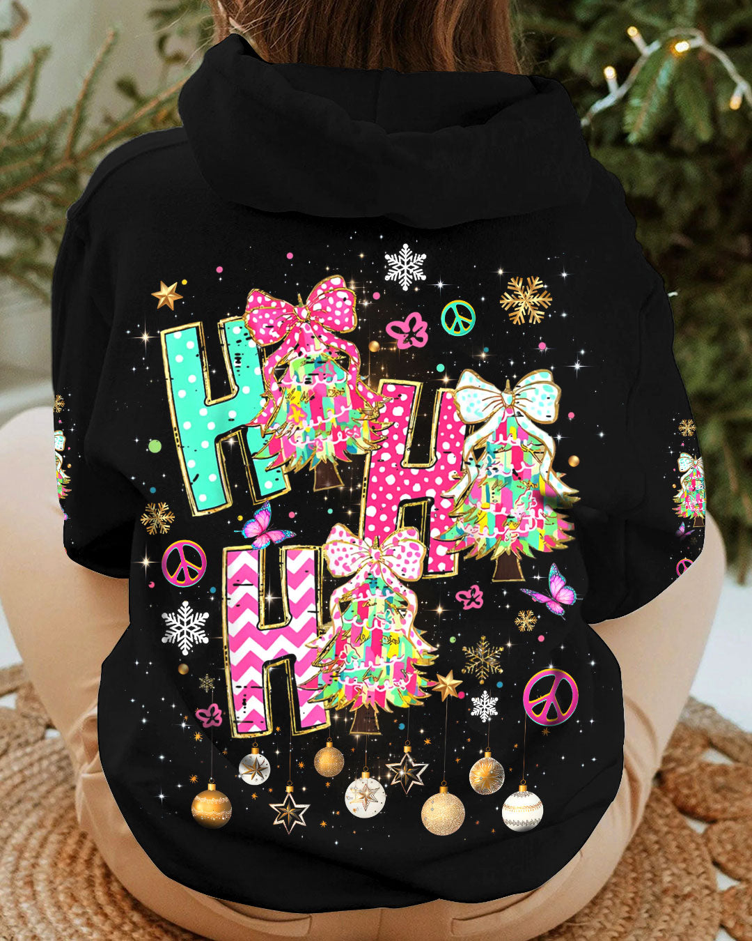 HOHOHO CHRISTMAS TREES ALL OVER PRINT - YHDU1511245