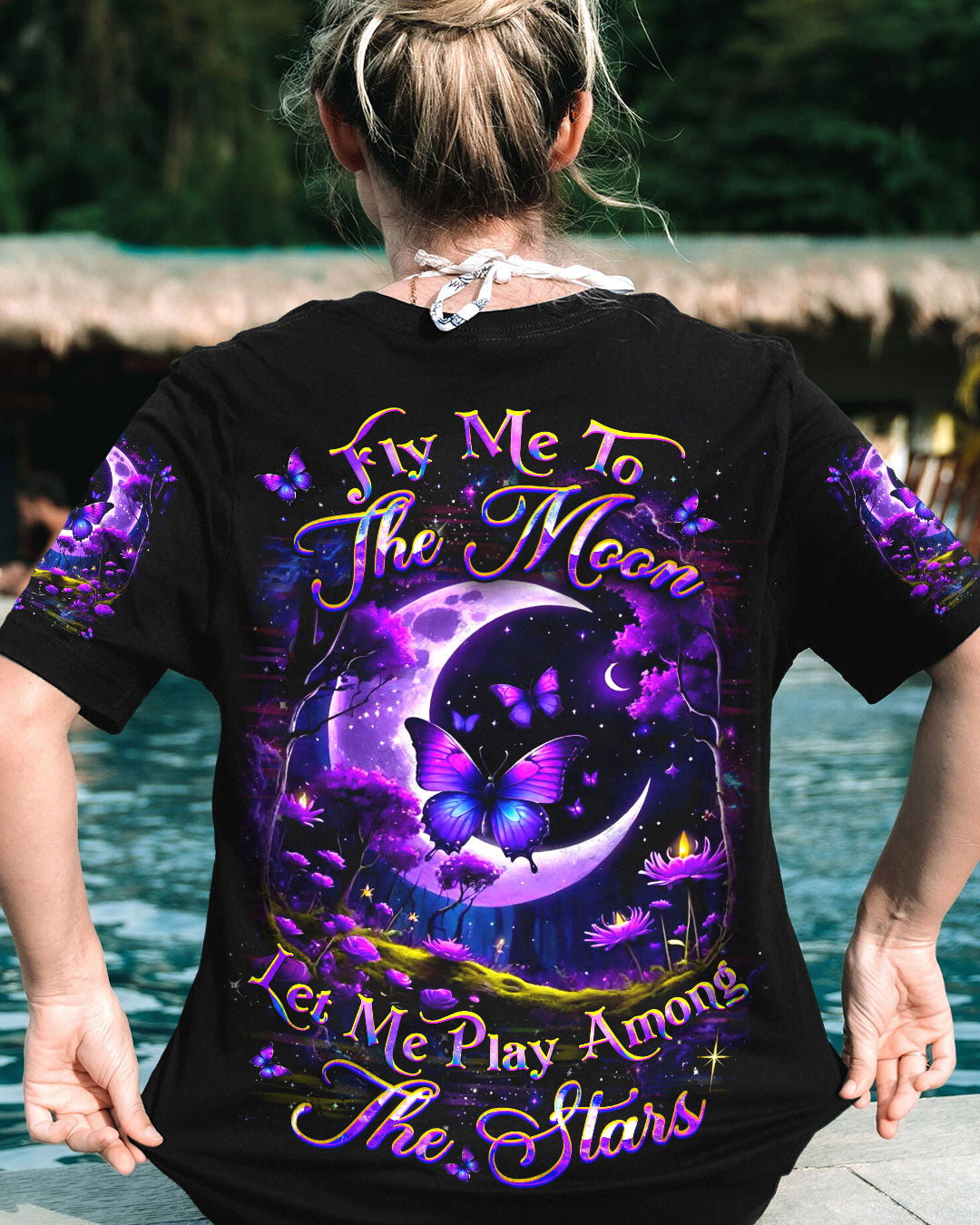 FLY ME TO THE MOON BUTTERFLY ALL OVER PRINT - YHDU0804251