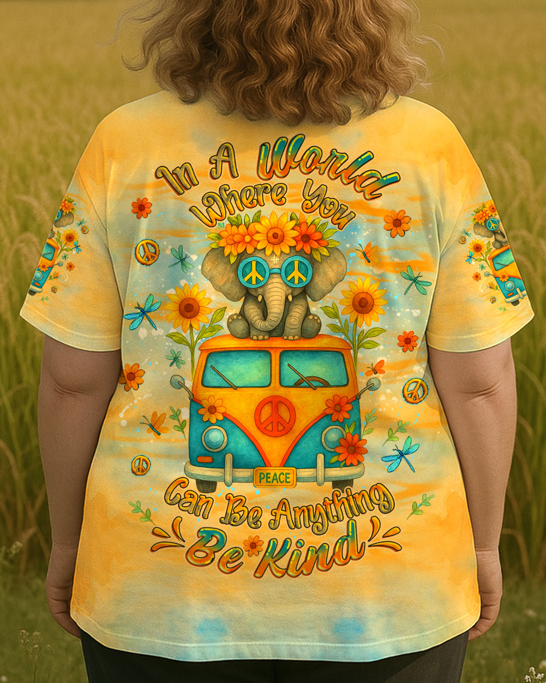 BE KIND ELEPHANT ALL OVER PRINT - YHDU1906252