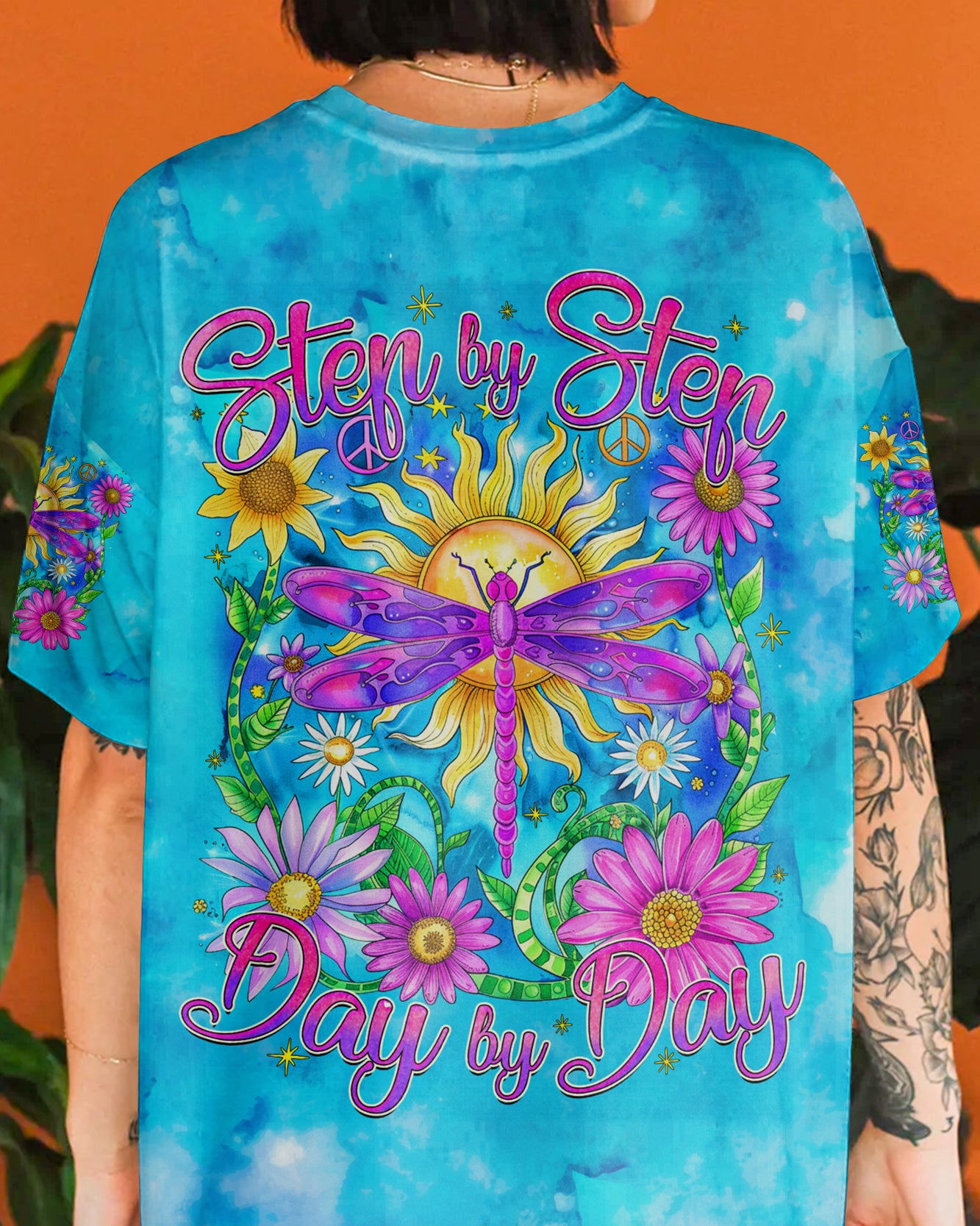 STEP BY STEP DAY BY DAY DRAGONFLY ALL OVER PRINT - TYQY2407242